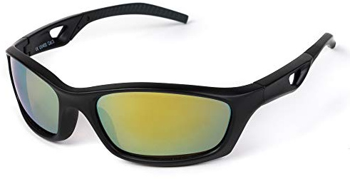Kiddus Gafas de Sol Deportivas para Niños a partir de 6 Años, UV400 CAT3, Protección 100% UVA UVB, Ligeras y Cómodas, Sin BPA, Certificación CE e ISO, Para Ciclismo Running Playa Deporte