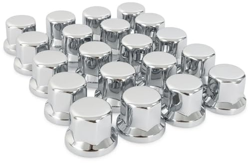 Easy Link 20 x 33 mm Radkappen Radmutterkappen Chrom Kunststoff SW33 KURZ LKW Anhänger