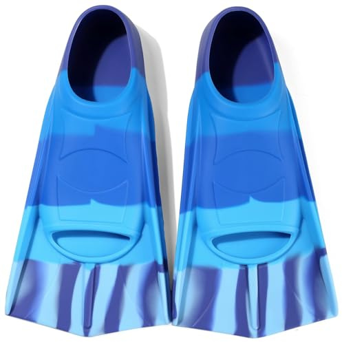 Azuunye Kids Swim Fins Youth Short Blade Swimming Training Flippers XS