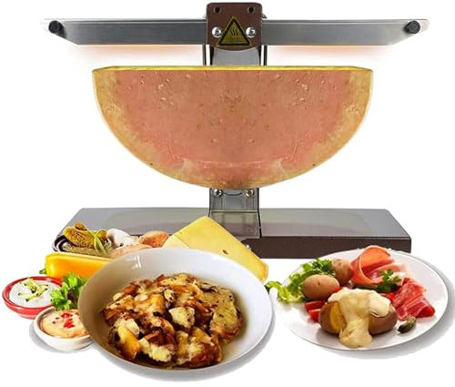 Fundidor de queso raclette, máquina eléctrica comercial para queso, dispensador de queso nacho, máquina para hacer media rueda de queso, ángulo ajustable, calentamiento rápido para cocina