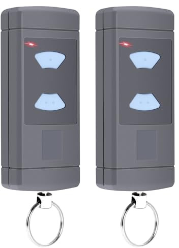 Quevati Ersatz für Hörmann Handsender 868,3 MHz, 2 Kanäle Garagentor Fernbedienung, kompatibel mit Hörmann HSM4-868, HSE2-868, HS4-868 für SupraMatic, ProMatic, RotaMatic, LineaMatic, 2PCS