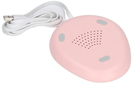 ERYUE USB-mugg Varmare Konstant Temperatur Koppvärmare för Kontorsbord, Dryckesuppvärmningsplatta för Kaffekoppar, Vattentät Elektrisk Varmare Hem 4,3 X 4,9 X 2in (Rosa Vit)