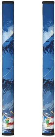 XHMKGGYBZ Refrigerator Handle Covers Set of 2, Snow Peaks Prayer Flags Fridge Door Handle Cover, Washable Appliance Handle Covers for Refrigerator, Microwave, Oven