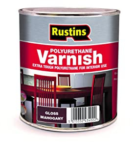 Rustins Poly Varnish Gloss Mahogany 250ml
