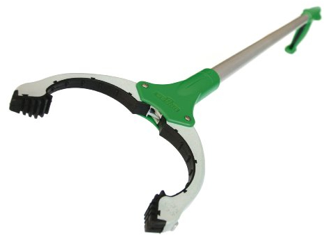 UNGER NiftyNabber Trigger Pinza multiuso (lunghezza 93 cm, Pinza per rifiuti, con punta magnetica, testa di presa girevole a 360°, molto robusta) NT090