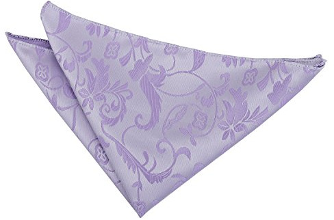DQT Mens Passion Floral Jacquard Pocket Square – Wedding, Business & Formal