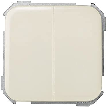 Simon 31398-31 - Interruptor doble, color Marfil (Ivory)