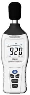 Velleman Fonometro, 30 db-130 db, Display LCD, spegnimento automatico, per misurazioni indicative