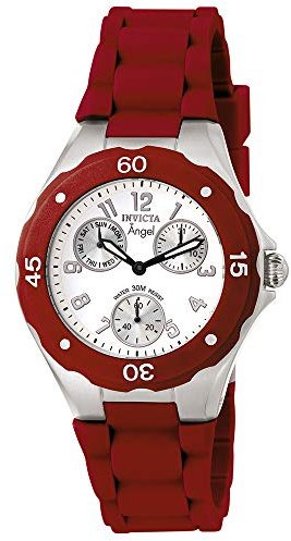 Invicta Women's 0701 Angel Collection Red Multi-Function Watch