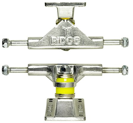 Ridge Skateboards Mini Cruiser Trucks de Skateboard, Argente, 3, Aluminium, Lot de Deux
