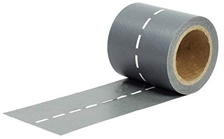 Papierdrachen 1 Rolle Washi Tape - Straße - Klebeband zum Dekorieren von Bullet Journals und Geschenken - Masking Tape Set 32 für Kinder und DIY-Projekte