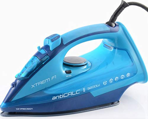 XSQUO Useful Tech Xtrem F1 Plancha de Vapor 3200W de Potencia. Uso en Vertical y Horizontal, Super Golpe de Vapor 120Gr. Vapor Continuo de 50Gr/mi. Suela cerámica