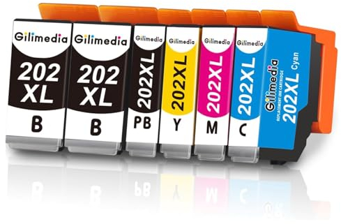 202 XL 202XL Druckerpatronen (6er-Pack) Kompatible für Epson 202XL Multipack für Epson XP 6000 Druckerpatronen für Expression Premium XP-6000 XP-6005 XP-6100 XP-6105 XP6000 XP6005 XP6100 XP6105