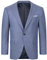 Indumentum Herren Sakko Blazer Sportlich Jacke Jackett Slim Fit Herrensakko Übergangsjacke Herrenblazer Anzugjacke IJS-100 Hellblau S