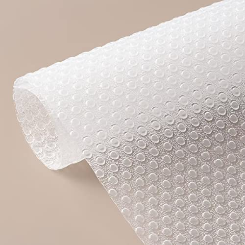 MXTIMWAN Tapis de Réfrigérateur 30x300cm, Protection Tiroir de Cuisine en EVA Antidérapant, Transparent pour Placard, Etagères et Chaussures