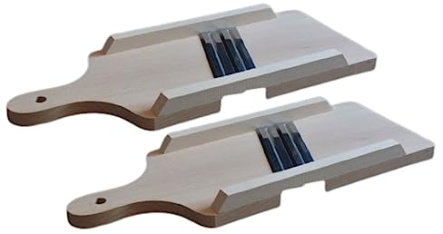 teemando® 2 X preiswerter Krauthobel Gemüsehobel mit scharfer Klinge - schneidet alle Gemüse- und Krautköpfe, 40 cm zur Herstellung von Sauerkraut Krautsalat