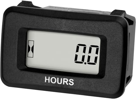 Runleader AC/DC da 5 V a 277 V Contaore, design impermeabile per equitazione/tosaerba a raggio zero, tagliafoglie, decespugliatore, generatore, camper, ecc.