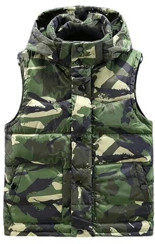 BoShiNuo Chaleco de Hombre de Invierno Chalecos Casuales Militares Ropa de Abrigo Cálida con Capucha Chaleco sin Mangas para Hombre Chaquetas sin Mangas Chalecos para Hombre, M