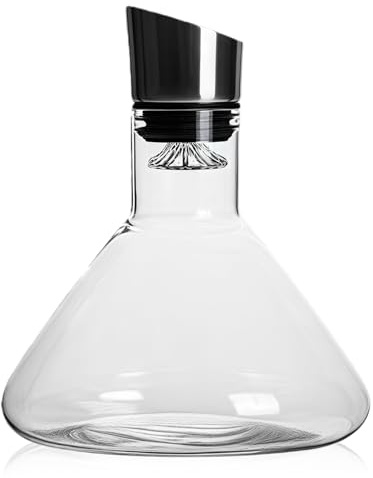 Decanter Per Vino, Vino Decanter, Decantatore Di Vino Aeratore, Aeratore Vino, Caraffa Vino Con Filtro Aeratore In Vetro, Accessorio Per Vino Di Lusso Per Regalo Per Gli Amanti Del Vino, 1500 Ml