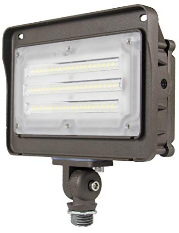 kadision LED Flood Light Outdoor with Dusk to Dawn Photocell, 50W 6500LM IP65 Waterproof Adjustable Knuckle Mount LED Flood Lights 5000K 100-277V ETL Listed