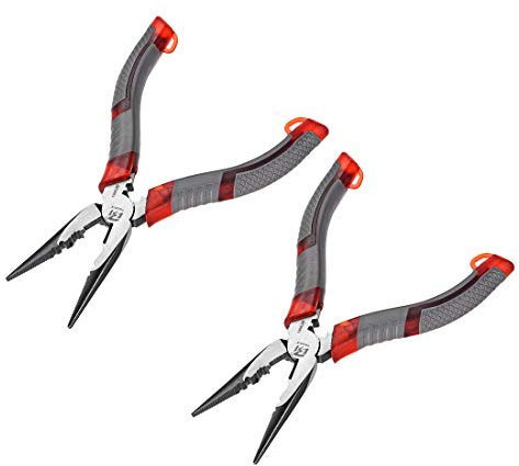 Pinza a becco affusolato Taglierina laterale 6 pollici per crimpare i fili di taglio 2 pezzi