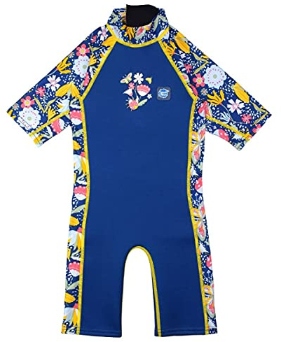 Splash About Combinaison de plongée pour Enfant Matière Anti-UV, Garden Delight, 1-2 Ans