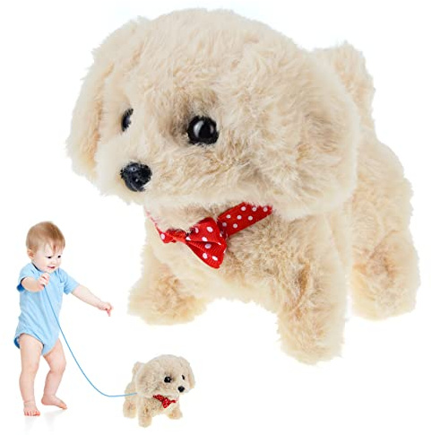 Cani giocattolo per 1-3 anni Giocattoli per cani da passeggio per bambini età 1 2 3 giocattolo cucciolo elettronico interattivo cane giocattolo regali età 2 3 4 peluche Doys giocattolo per ragazzi