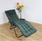 Cojín Tumbona 180x55x6cm Reclinable con Almohada Reposacabeza, Colores Lisos. Colchoneta Tumbona Exterior con Relleno de Fibra Hueca. (Verde)