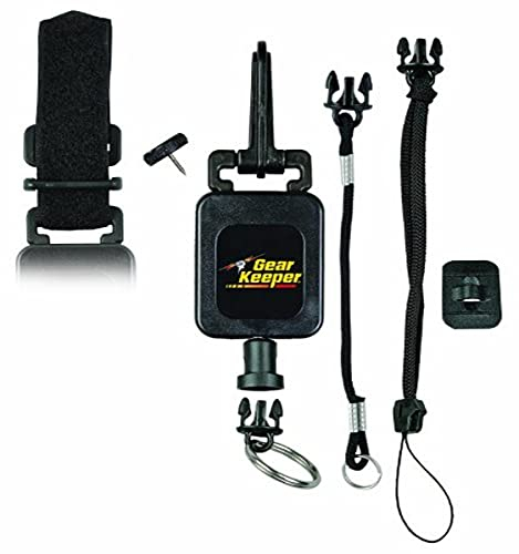 Hammerhead Industries Gear Keeper RT4-5272 Deluxe Combo Mount Gear Tether – Schnappverschluss, Gewindebolzen, Klettband und Schlüsselband, Zubehör – mit robustem Schnappclip, Q/C-Spaltring,