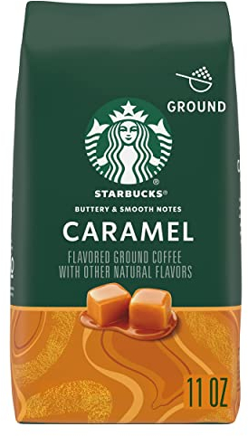 STARBUCKS Caramel, Ground Coffee, 11 oz