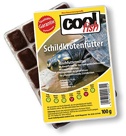 Cool Fish Schildkrötenfutter, 15 x 100g-Blister, Fisch-Frostfutter, Aquarium, Aquaristik