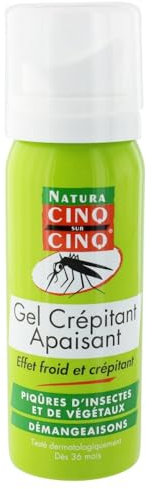 Cinq sur Cinq Gel Crépitant Apaisant Piqûres d'Insectes et de Végétaux 50 ml