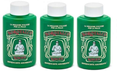 3x BOROTALCO ROBERTS Körperpuder 100g Talkumpuder body powder Talc talkum in dose