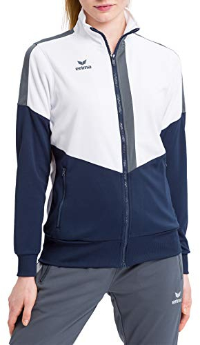 Erima Damen Squad Worker Jacke (1032037), slate grey/monument grey/new orange, 38