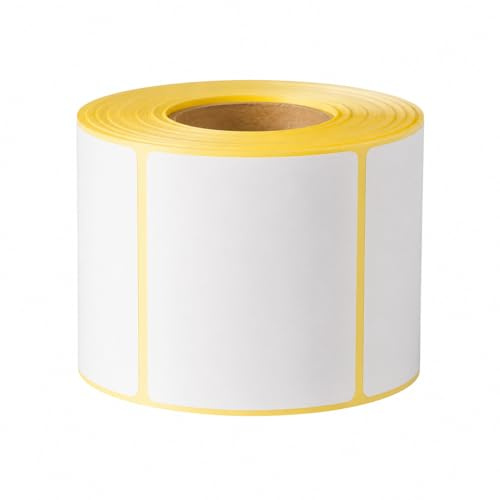 MDlabels Etiquetas térmicas en rollo 58 x 43 mm 800 piezas - Adhesivo permanente para códigos de barras, etiquetas de balanza, etiquetas adhesivas blancas para etiquetado