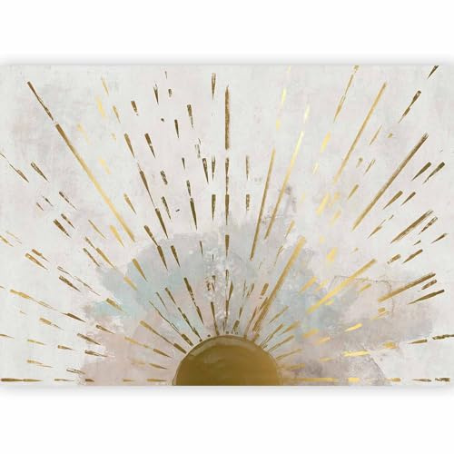 murando Fotomurales autoadhesivos Abstracto 196x140 cm Papel Pintado Decoración de Pared Murales Pegatina decorativos adhesivos 3d Fotográfico Aspecto concreto Rayos de sol a-A-0872-a-a