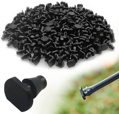 Jiehaojia Lot de 200 bouchons d'irrigation goutte à goutte avec fermeture 4/7 pour irrigation de jardin et pelouse