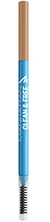 Manhattan Clean & FreeTM Brow Definer, cleaner und veganer Augenbrauenstift mit zwei Seiten, Fb. 001 Blonde