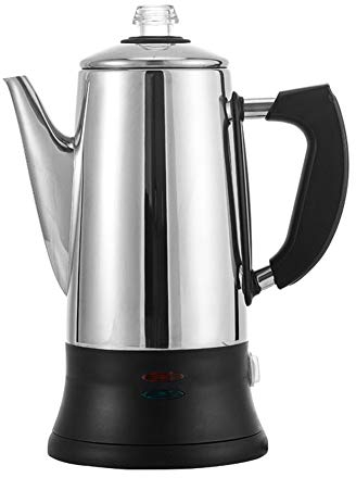 Cafetera de acero inoxidable para estufa, cafetera moka eléctrica, percolador de café eléctrico de 12 tazas, cafetera de 1,8 l, cafetera para estufa, cafetera italiana, cafetera espresso (1,8 l) (1,8