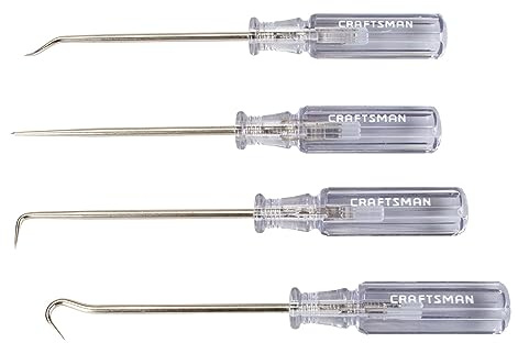 CRAFTSMAN Screwdriver Set, Pick & Hook, Acetate Handle, 4 Piece (CMHT65048)