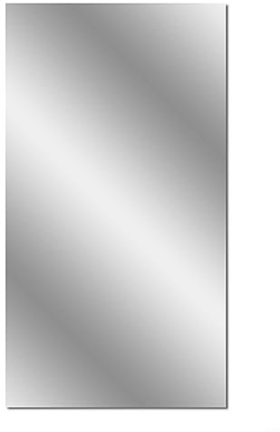 URPIZY 200 x 60 cm flexibla spegelblad, spegelväggklistermärken icke-glas självhäftande spegelplattor vägg klibbig spegel för badrum, sovrum byrå, köksväggar