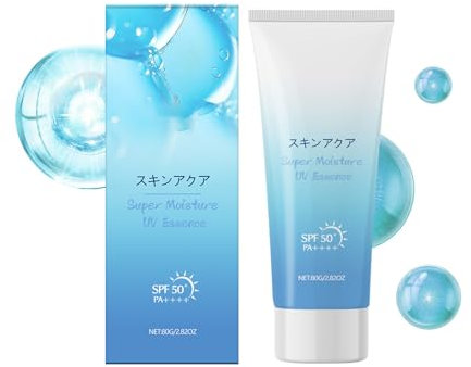 Crema Solare Rinfrescante Idratante con SPF 50+, Sunscreen, Protezione Solare ad Alta Efficacia per Una Barriera Duratura Contro i Raggi UV, Ideale per l'uso Quotidiano su Tutti i Tipi di Pelle