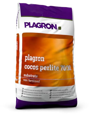 Weedness Plagron Coco 50 Liter 70/30 Mischung mit Perlite - Blumenerde Grow Balkon-Pflanzen Pflanzerde Gartenerde Tomatenerde