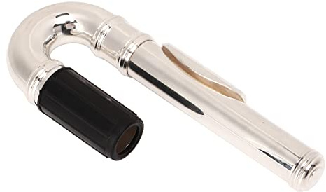 Eminchu Flute Curved Head Joint Replacement Metal Practical Mouthpiece for Flute Players 2.2cm Universal Size