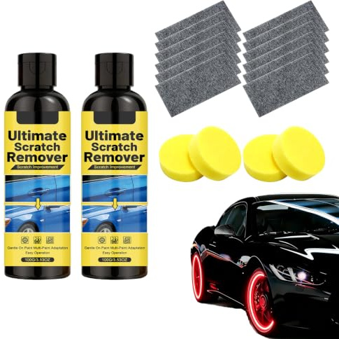2x Scratch Remover For Cars, 100ml Removedor Arañazos Coche, Reparador Arañazos Profundos Coche, Eliminate All Car Scratches In 60 Seconds, Para Detallado Pulido Cuidado Motocicleta Vehículo Exterior