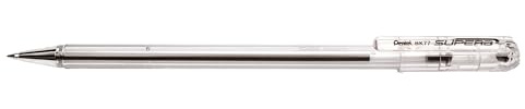 Pentel Superb BK77-A - Pack de 12 Bolígrafos con tinta a base de aceite y punta de 0,7 mm , color Negro;Bolígrafo