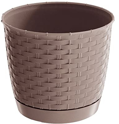 Prosper plast drlo145–7529u 14,5 x 12,7 cm ratolla rund blomkruka – Mocca