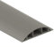 Habengut CC10022 Fußboden-Kabelführung aus PVC Grau, halbrunde Kabelbrücke für bis zu 3 Kabel / Breite 7,5 cm, Länge 1,5 m
