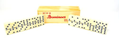 better with friends dominó de Puntos Dobles de 6 Colores (Juego 28, dominó) en Caja de Madera