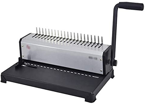 Bindemaschine, Kamm, 21-Loch-Finanzbindemaschine, Schürze, Clip-Streifen-Stanz-Bindemaschine, A3/A4-Papier-Dokumenten-Bindemaschine, Sickenkanten-Streifen-Stanzmaschine